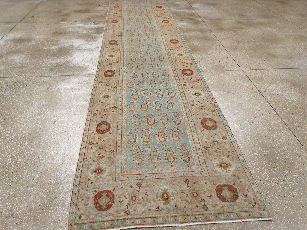 Vintage Persian Malayer Long Runner, No.32771 - Staging