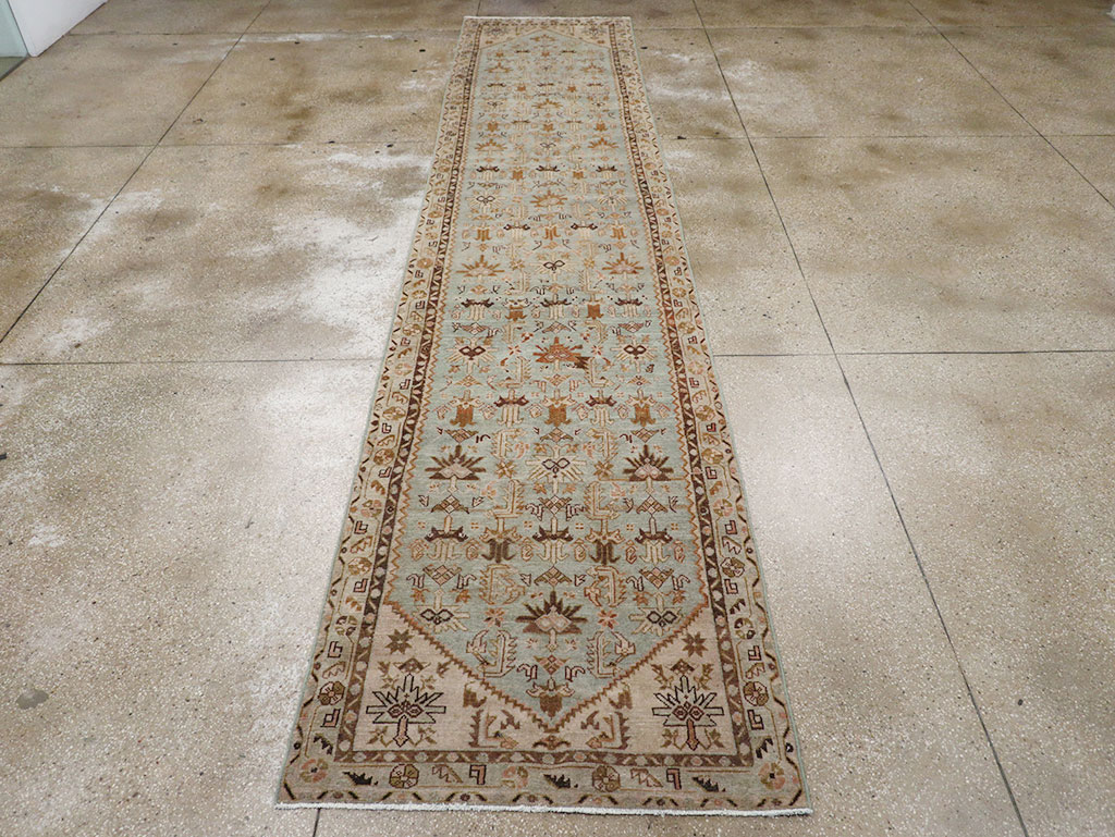 Vintage Persian Malayer Long Runner, No.32772 - Staging