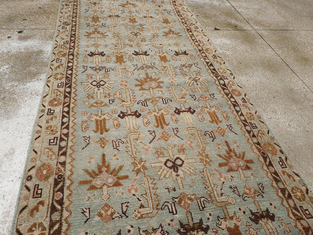 Vintage Persian Malayer Long Runner, No.32772 - Staging