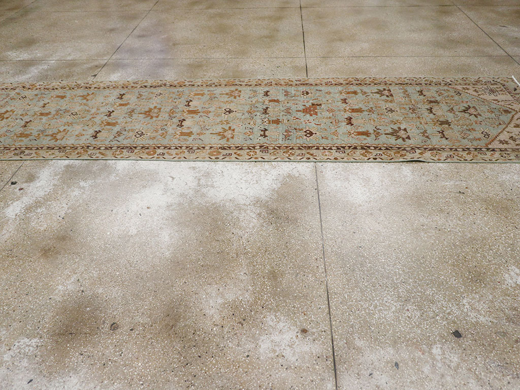 Vintage Persian Malayer Long Runner, No.32772 - Staging