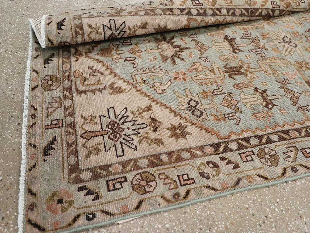 Vintage Persian Malayer Long Runner, No.32772 - Staging
