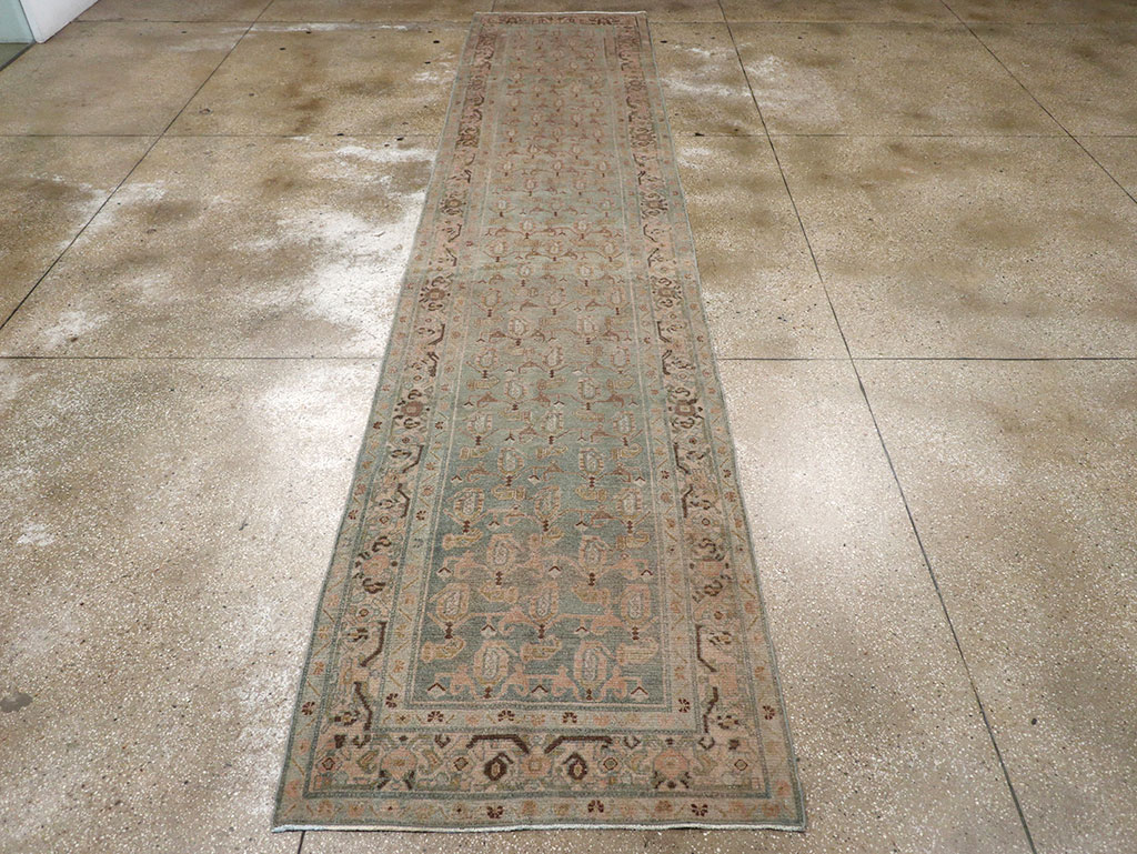 Vintage Persian Malayer Long Runner (Pair: 2 of 2), No.32773 - Staging