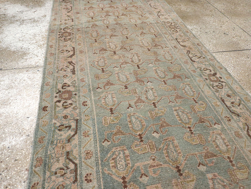 Vintage Persian Malayer Long Runner (Pair: 2 of 2), No.32773 - Staging