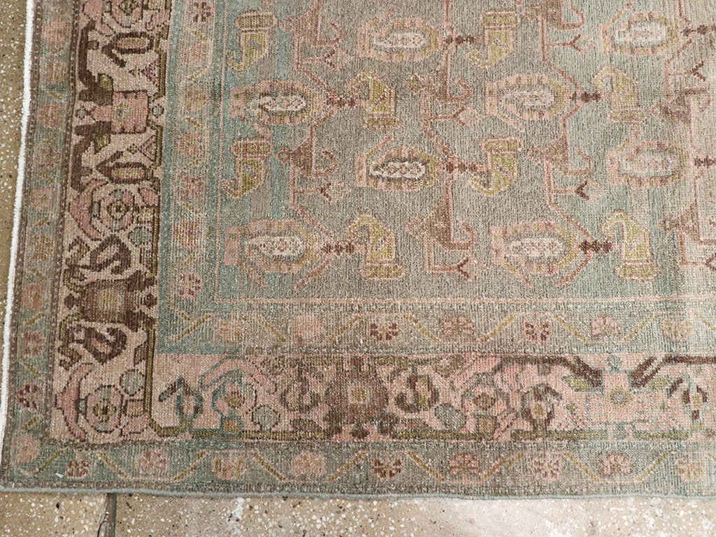 Vintage Persian Malayer Long Runner (Pair: 2 of 2), No.32773 - Staging