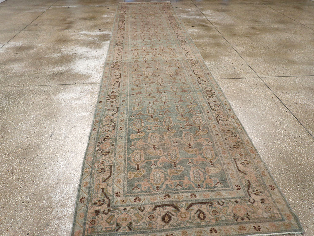 Vintage Persian Malayer Long Runner (Pair: 2 of 2), No.32773 - Staging