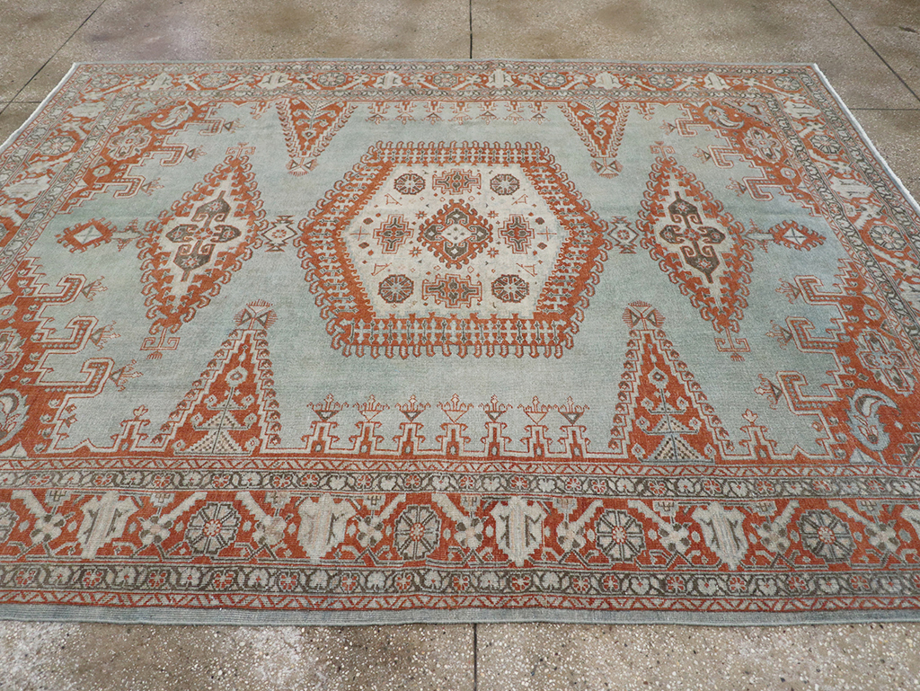 Vintage Persian Veece Accent Carpet, No.32774 - Staging