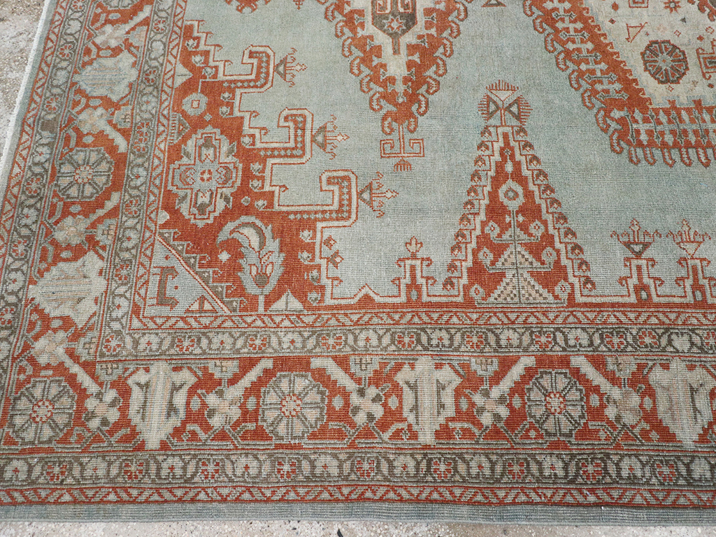 Vintage Persian Veece Accent Carpet, No.32774 - Staging