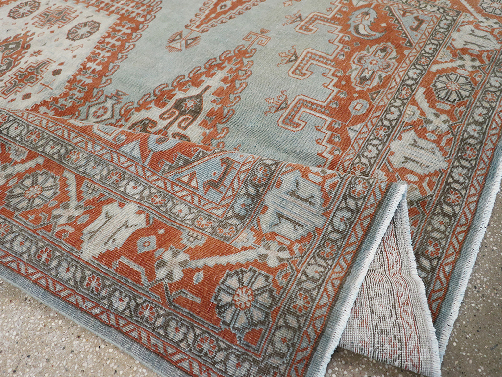 Vintage Persian Veece Accent Carpet, No.32774 - Staging