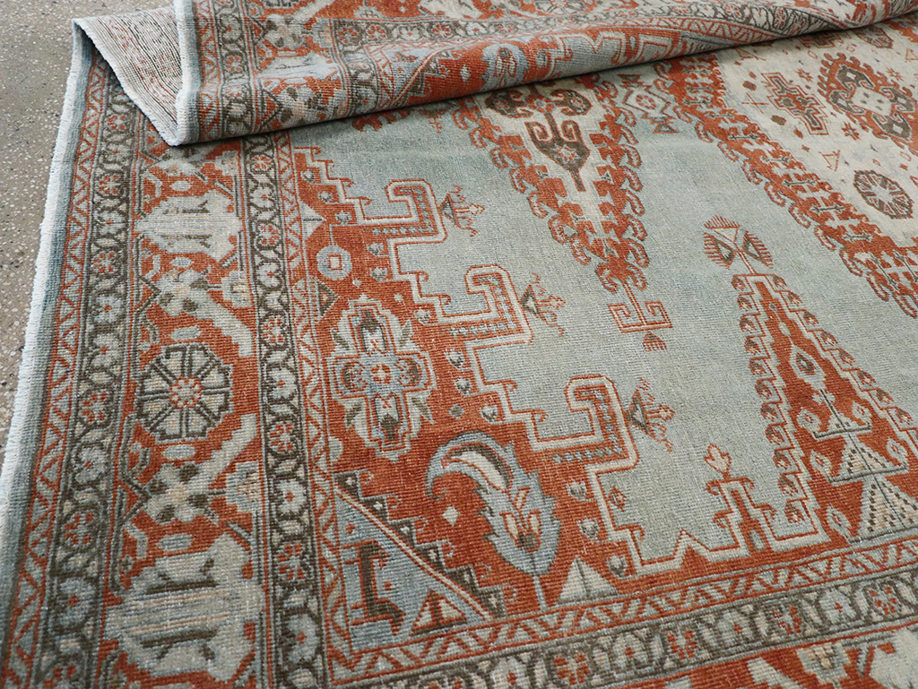 Vintage Persian Veece Accent Carpet, No.32774 - Staging