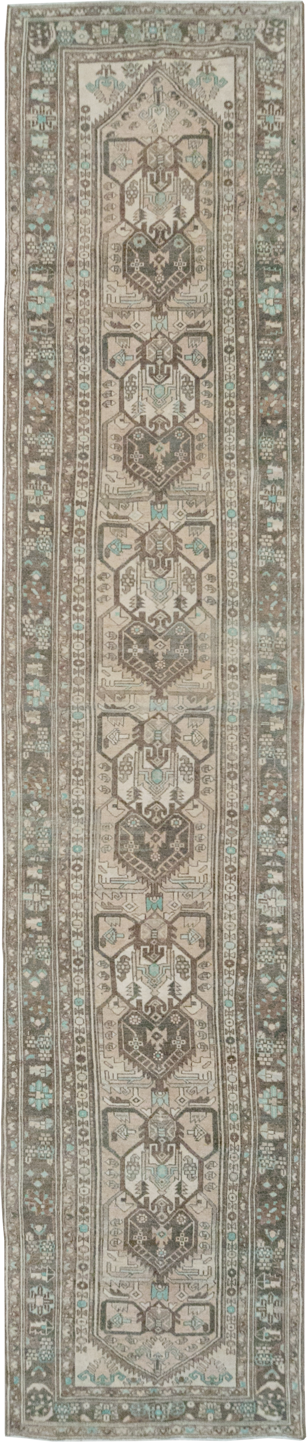 Vintage Persian Malayer Long Runner, No.32776 - Staging