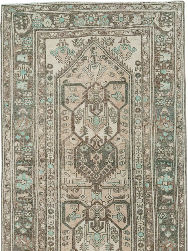 Vintage Persian Malayer Long Runner, No.32776 - Staging