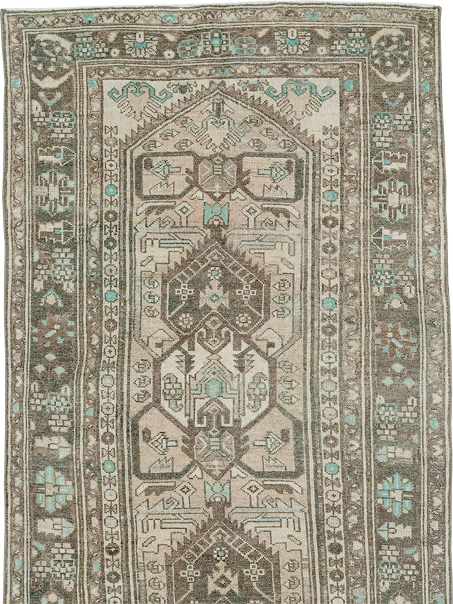 Vintage Persian Malayer Long Runner, No.32776 - Staging