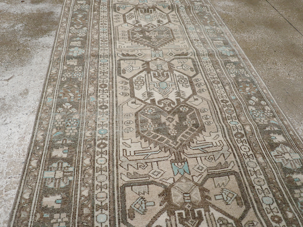 Vintage Persian Malayer Long Runner, No.32776 - Staging