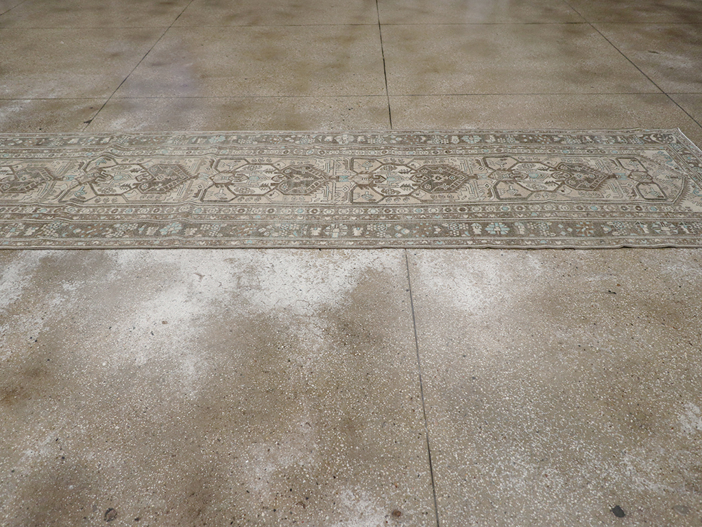 Vintage Persian Malayer Long Runner, No.32776 - Staging