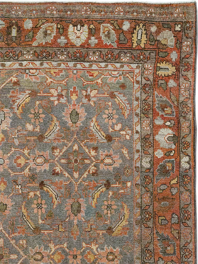Antique Persian Bakhtiari Gallery Rug, No.32778 - Staging