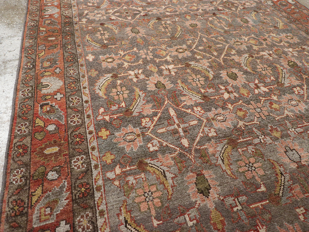 Antique Persian Bakhtiari Gallery Rug, No.32778 - Staging