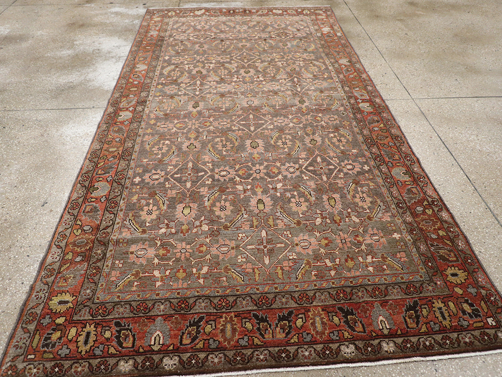 Antique Persian Bakhtiari Gallery Rug, No.32778 - Staging