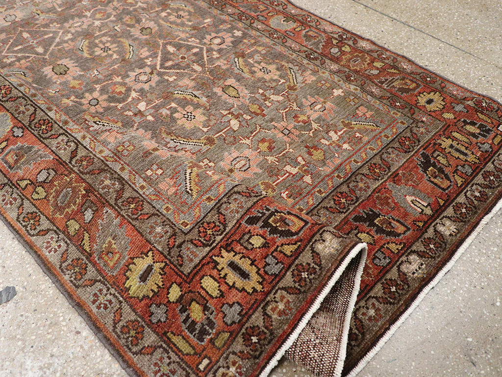 Antique Persian Bakhtiari Gallery Rug, No.32778 - Staging