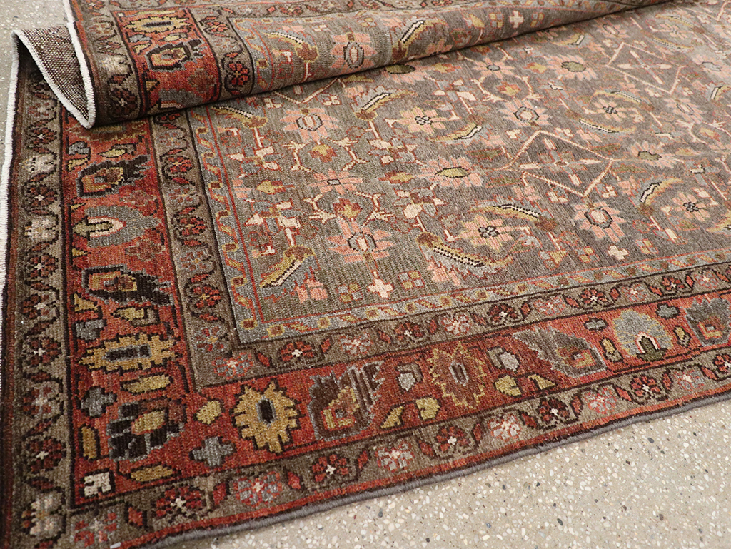 Antique Persian Bakhtiari Gallery Rug, No.32778 - Staging