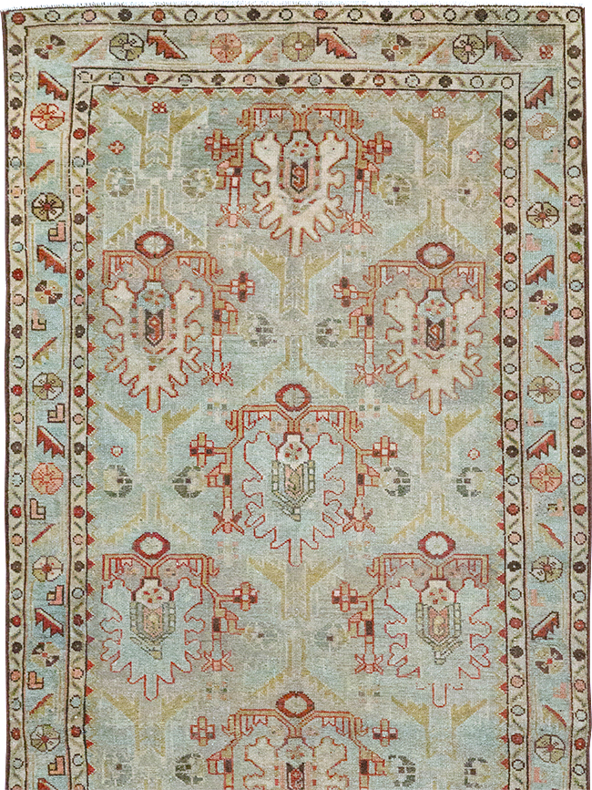 Vintage Persian Malayer Long Runner, No.32779 - Staging