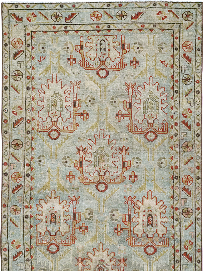 Vintage Persian Malayer Long Runner, No.32779 - Staging