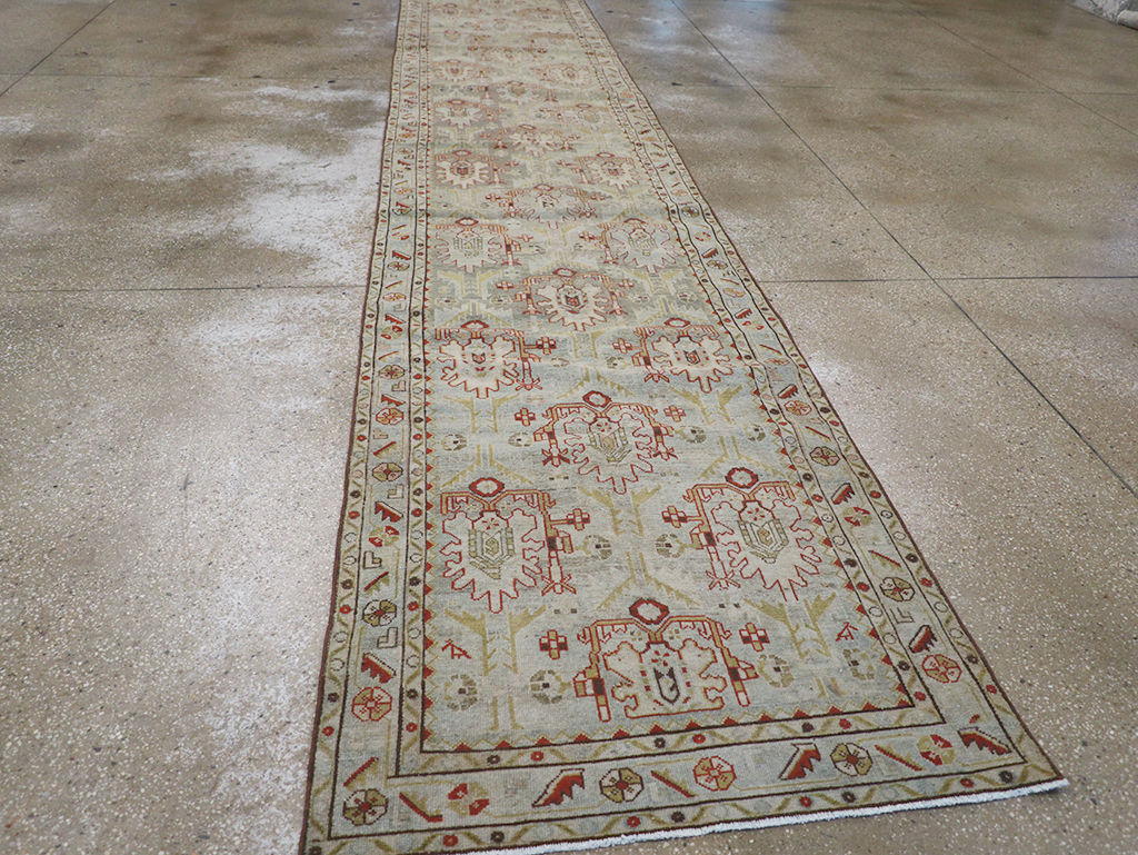 Vintage Persian Malayer Long Runner, No.32779 - Staging