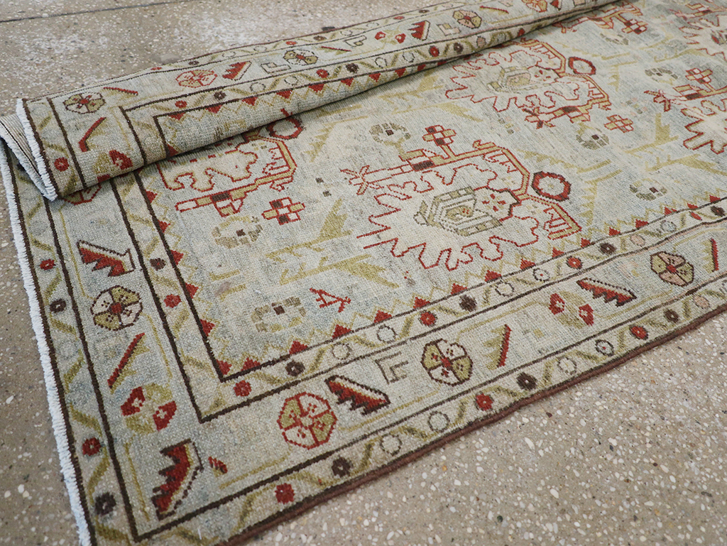 Vintage Persian Malayer Long Runner, No.32779 - Staging