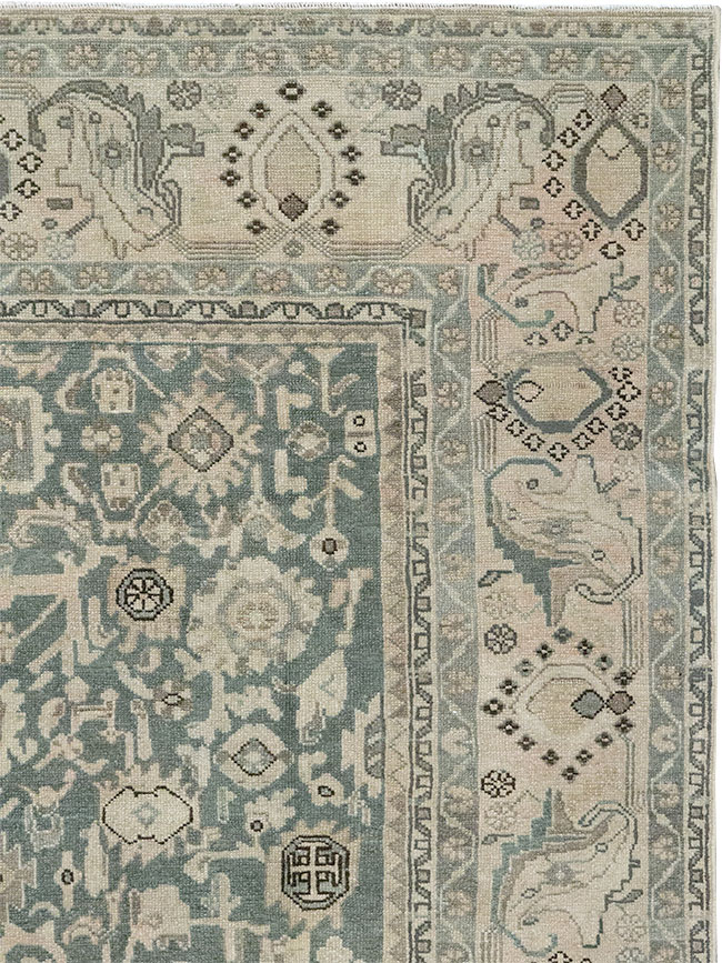 Vintage Persian Malayer Rug, No.32786 - Staging