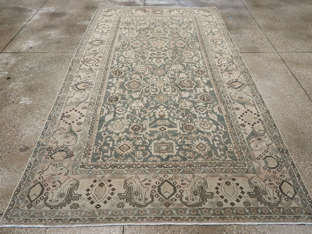 Vintage Persian Malayer Rug, No.32786 - Staging