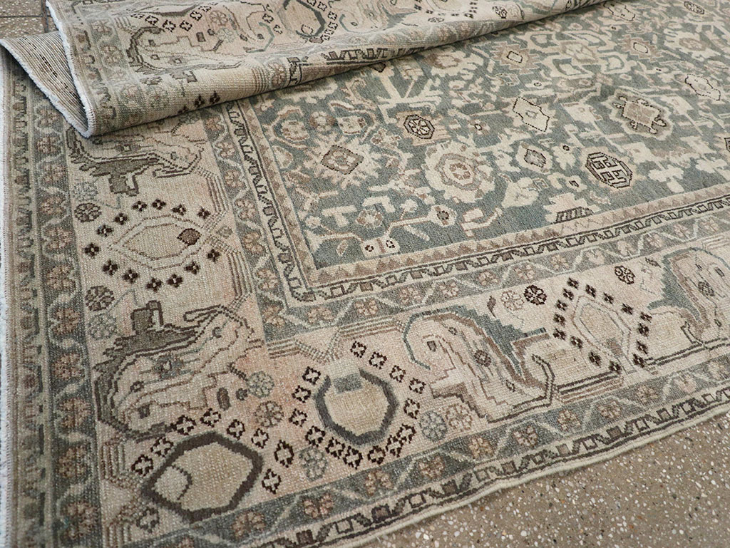 Vintage Persian Malayer Rug, No.32786 - Staging