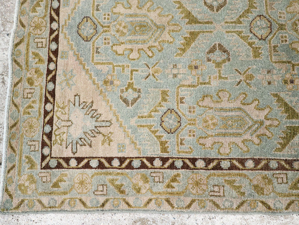 Vintage Persian Malayer Throw Rug, No.32791 - Staging