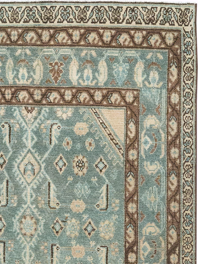 Vintage Persian Malayer Throw Rug, No.32792 - Staging