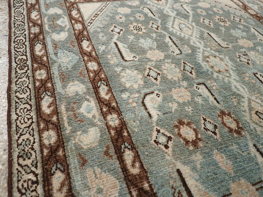 Vintage Persian Malayer Throw Rug, No.32792 - Staging