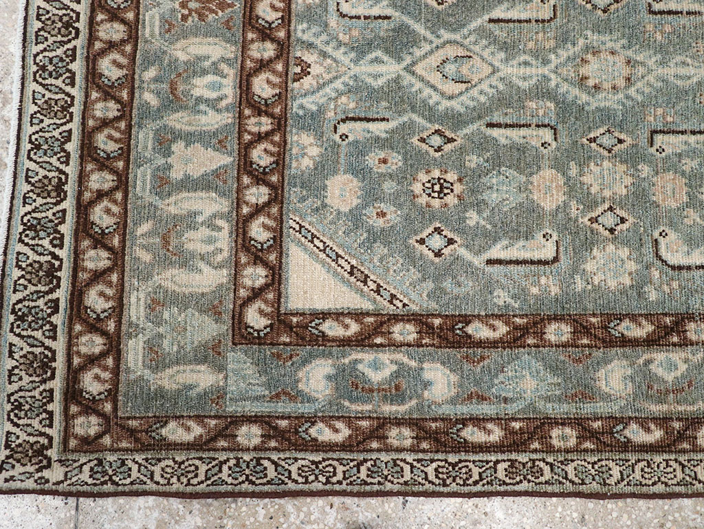 Vintage Persian Malayer Throw Rug, No.32792 - Staging
