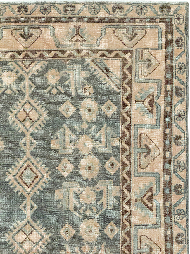 Vintage Persian Malayer Throw Rug, No.32793 - Staging