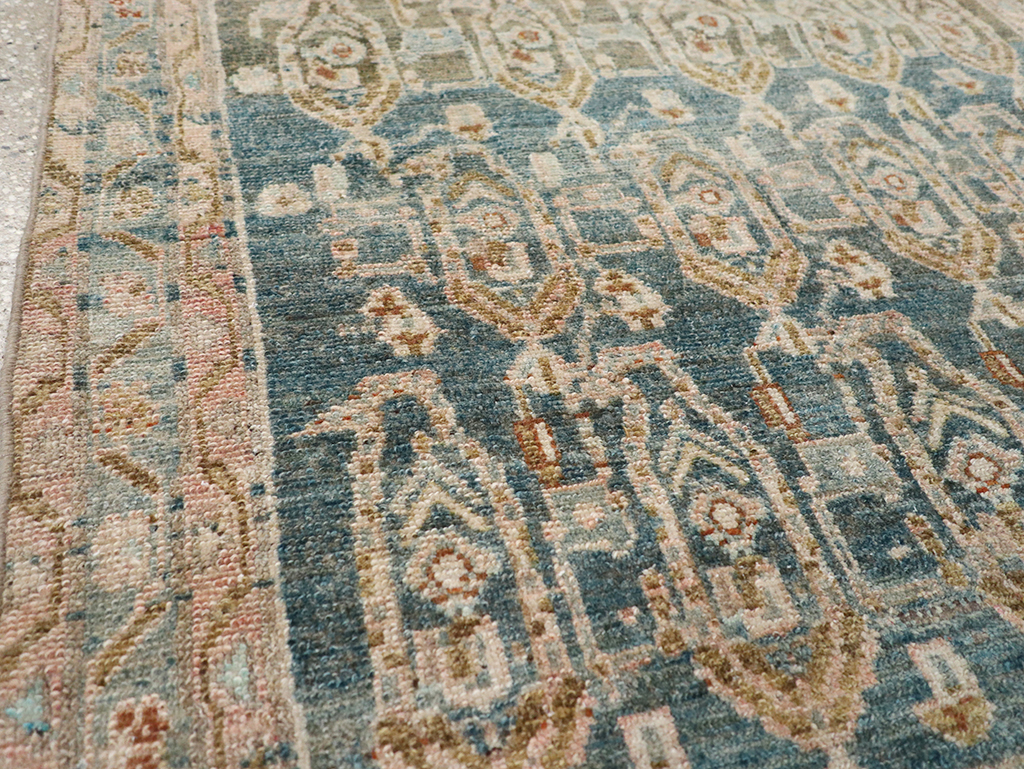 Vintage Persian Malayer Throw Rug, No.32796 - Staging