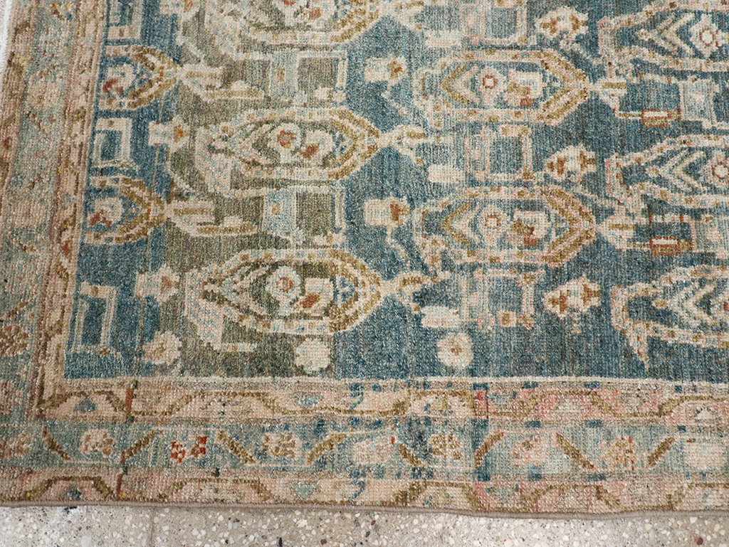 Vintage Persian Malayer Throw Rug, No.32796 - Staging