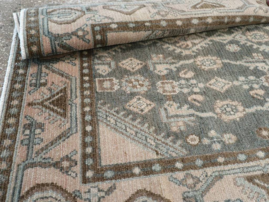 Vintage Persian Malayer Throw Rug, No.32798 - Staging