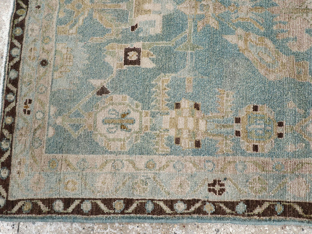 Vintage Persian Malayer Throw Rug, No.32799 - Staging