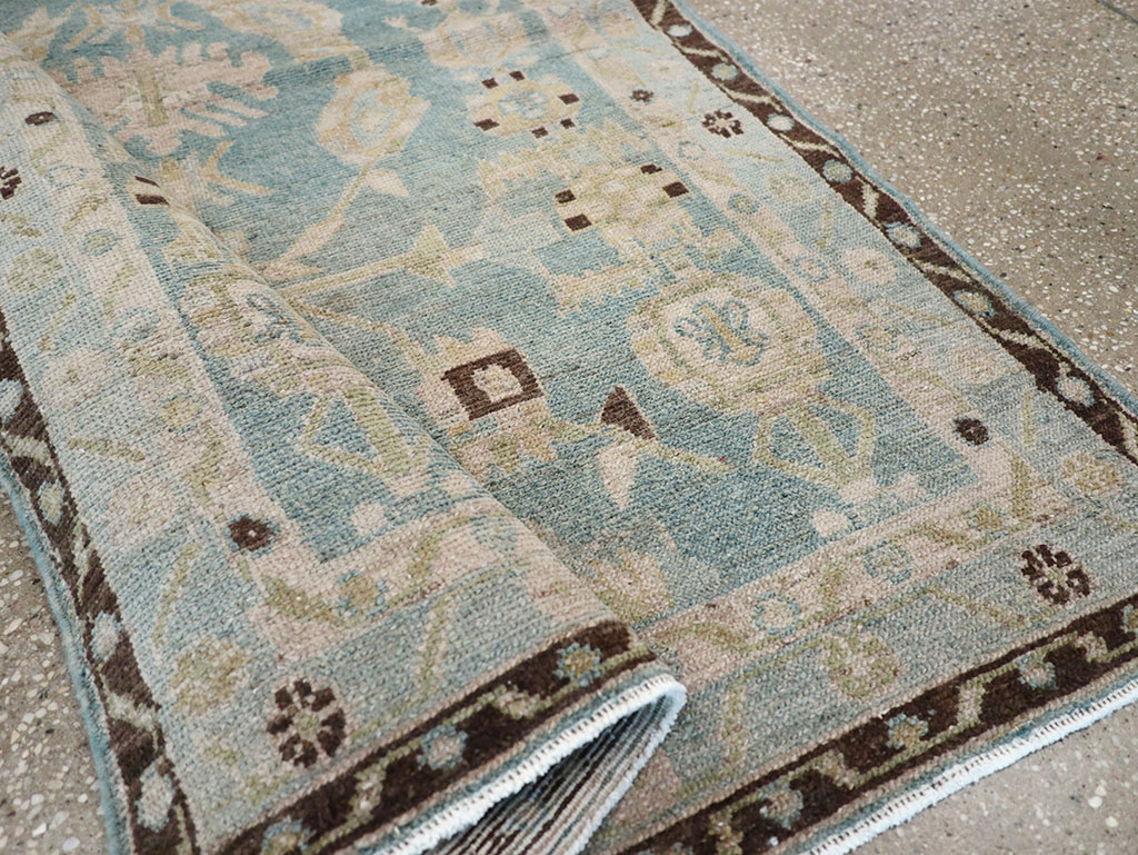 Vintage Persian Malayer Throw Rug, No.32799 - Staging