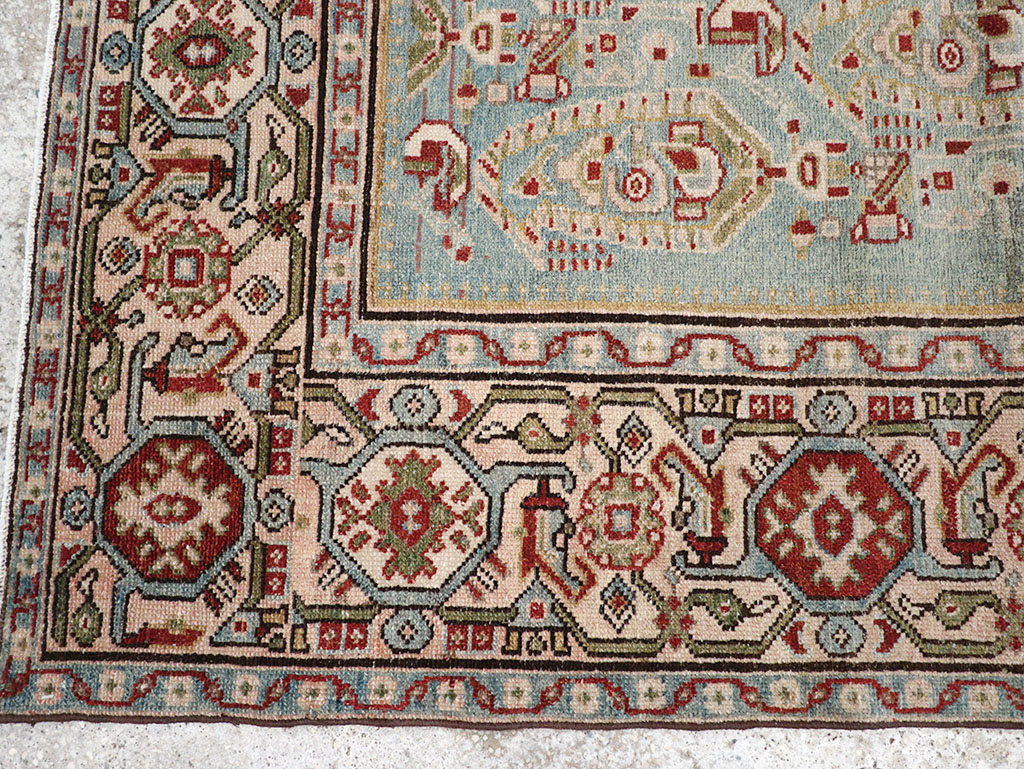 Vintage Persian Malayer Throw Rug, No.32800 - Staging