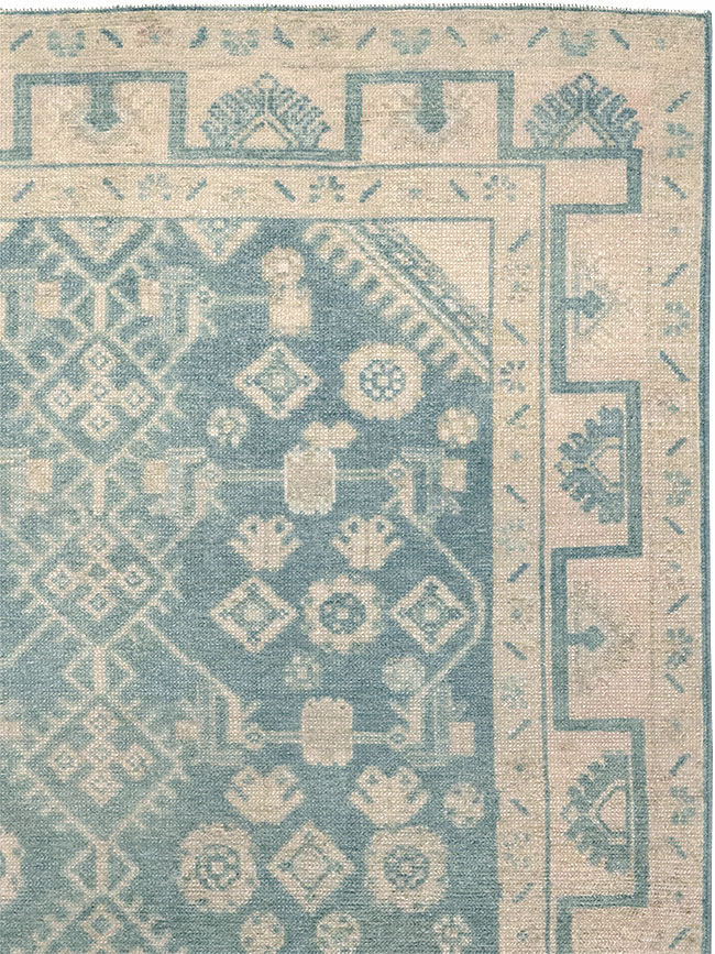 Vintage Persian Malayer Throw Rug, No.32801 - Staging