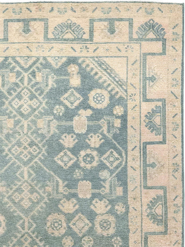 Vintage Persian Malayer Throw Rug, No.32801 - Staging