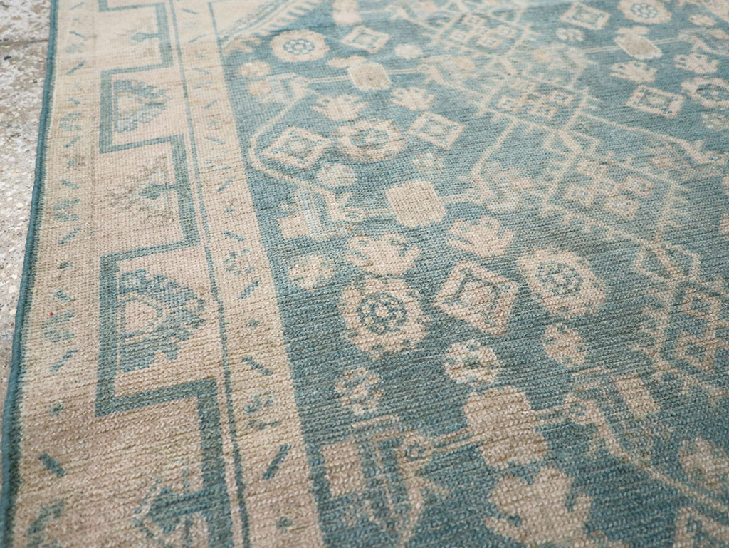 Vintage Persian Malayer Throw Rug, No.32801 - Staging