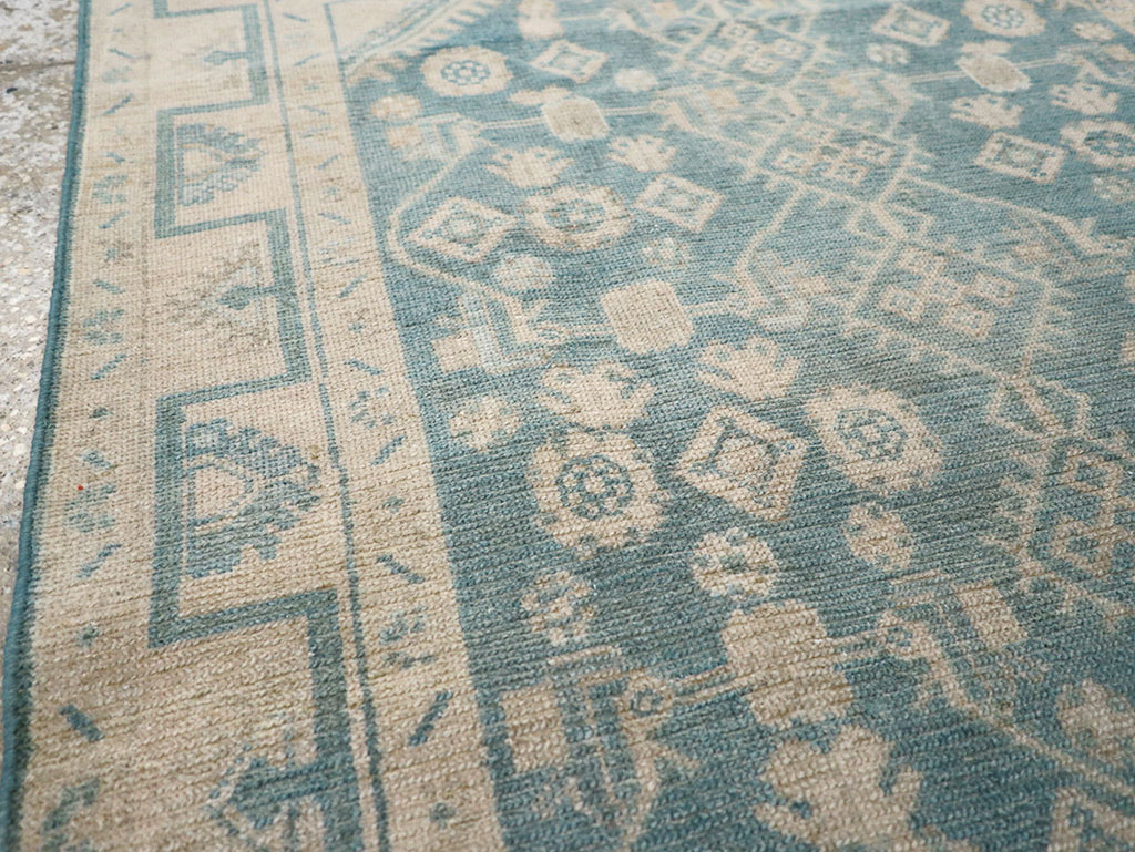 Vintage Persian Malayer Throw Rug, No.32801 - Staging