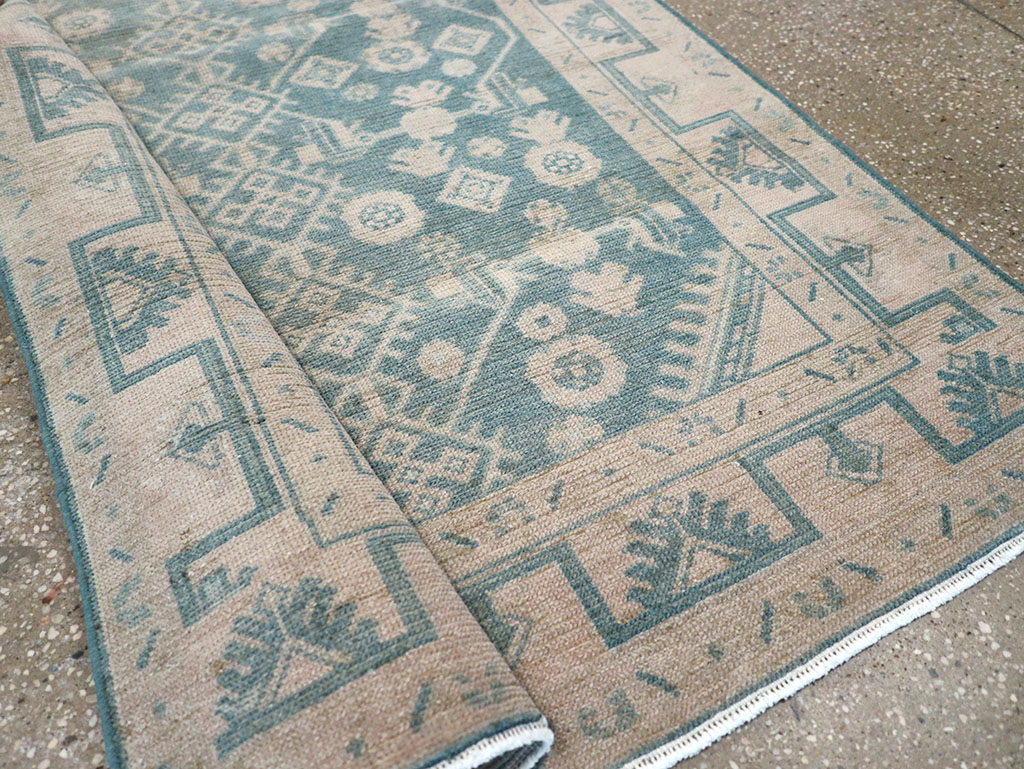 Vintage Persian Malayer Throw Rug, No.32801 - Staging