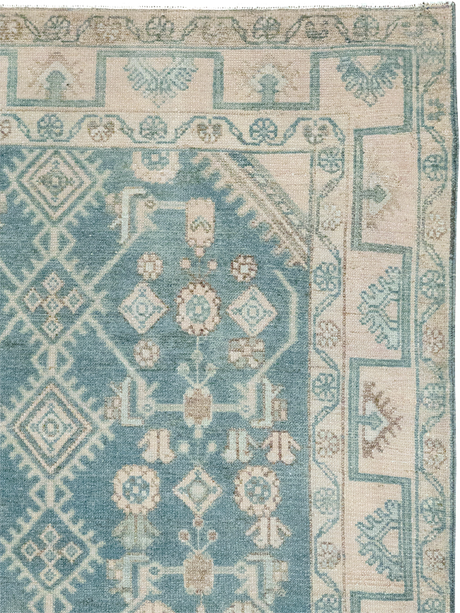 Vintage Persian Malayer Throw Rug, No.32802 - Staging