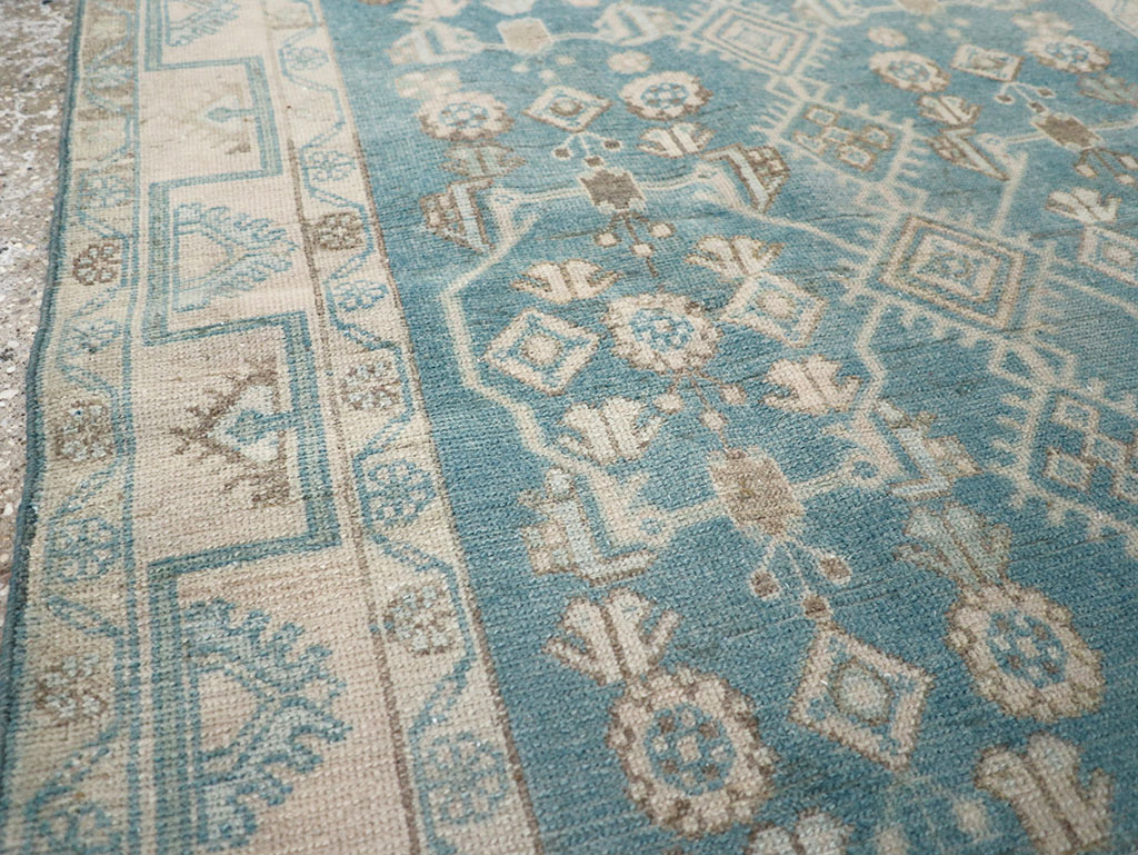 Vintage Persian Malayer Throw Rug, No.32802 - Staging