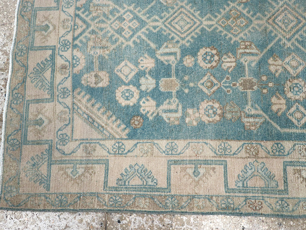 Vintage Persian Malayer Throw Rug, No.32802 - Staging