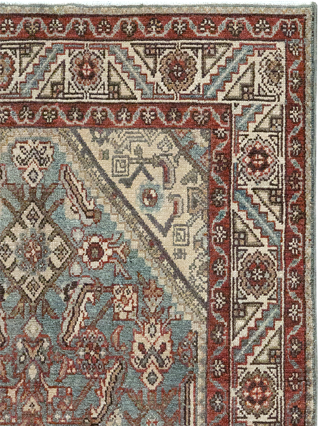 Antique Persian Malayer Throw Rug, No.32803 - Staging